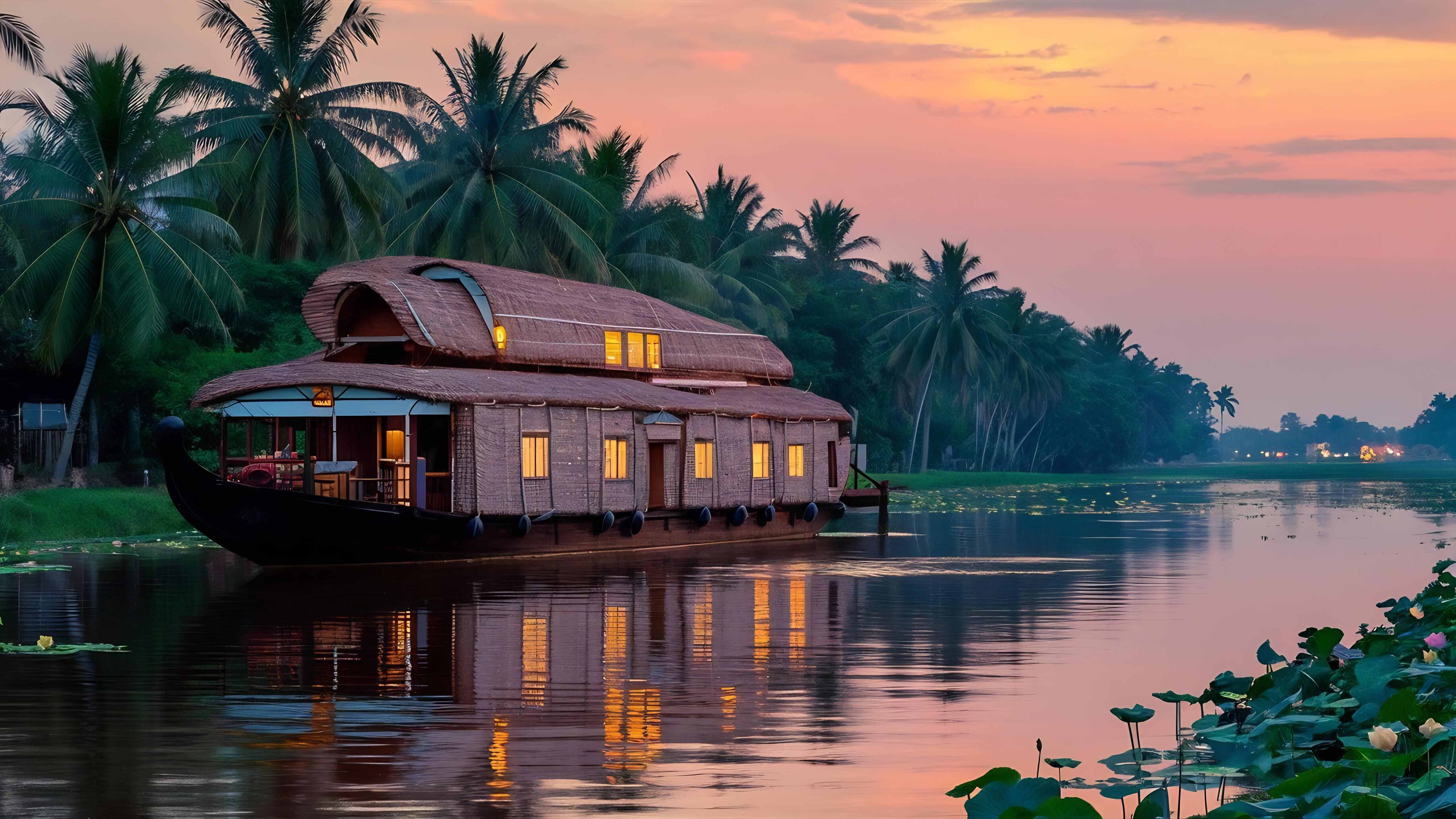 best houseboat in Kerala